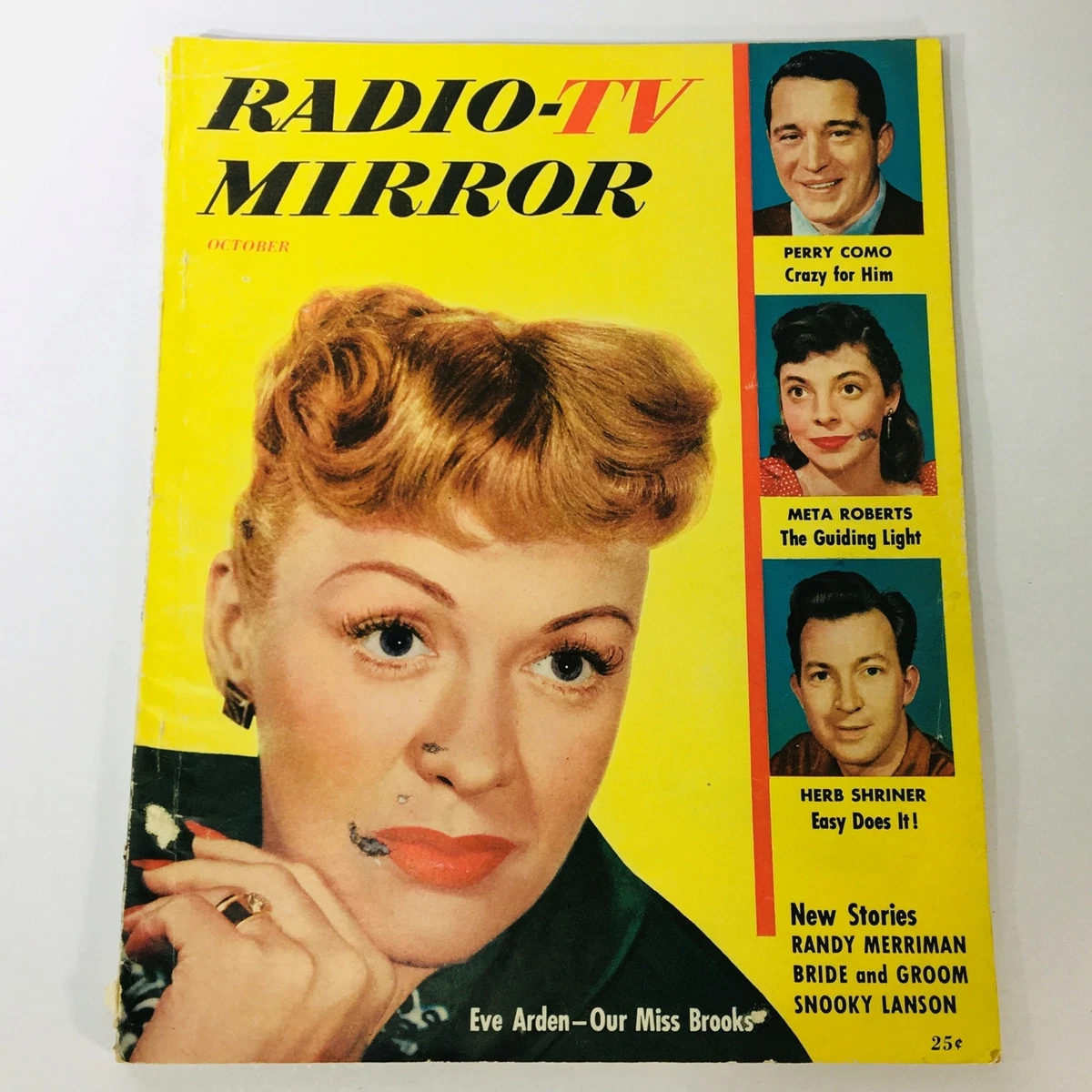 VTG Radio-TV Mirror Magazine October 1953 Eva Arden, Perry Como, Meta  Roberts | eBay