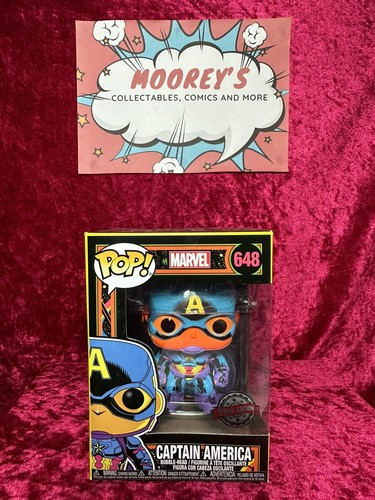 Marvel: Blacklight - Captain America Pop! Vinyl Figure (RS) #648
