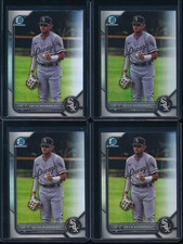 Lot of (4) ERICK HERNANDEZ 2022 Bowman Chrome Draft REFRACTOR WHITE SOX RC