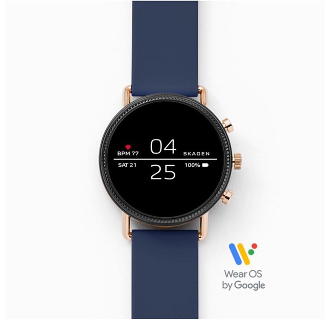 Skagen Smartwatch Falster 2 Navy Silicone SKT5110 -wear OS by Google for sale online | eBay