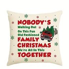 Christmas Vacation Fun Old Fashioned Family Christmas Clark Pillow Cover 18x18"