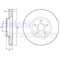 Delphi 2X Bremsscheibe Ø300Mm Vorne BelüFtet FüR Ford S-Max Galaxy BG4918C