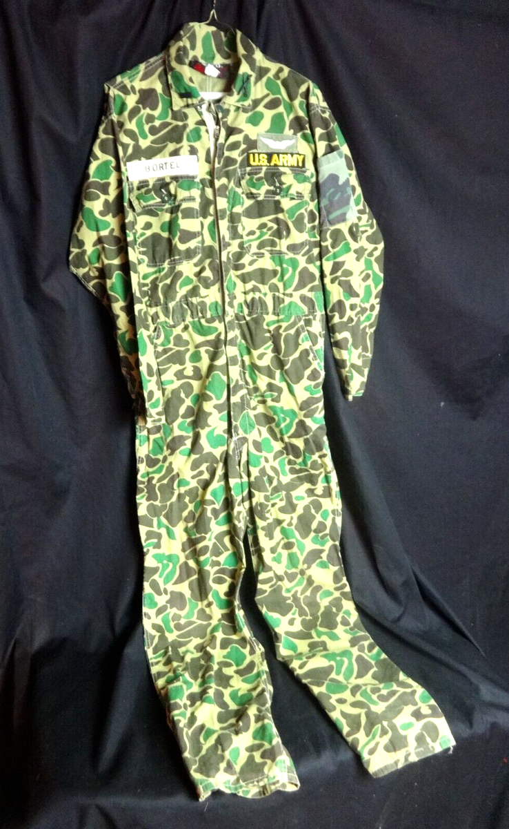 US ARMY DUCK HUNTER FLYING SUIT COVERALL HELICOPTER PILOT VIETNAM