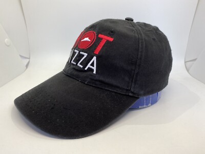 Pizza Hut Employee Hot Pizza Cap Hat Adult Adjustable Black Cotton