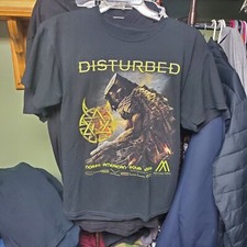 Vintage Disturbed 2016 North American Tour Double Sided Graphic Concert Shirt