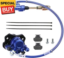 Rear Brake Master Cylinder Caliper + Brake Pad Assembly for 50cc 70cc 90cc 110cc