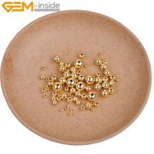 Gold Beads 100 Pieces loose Beads For Jewelry Making 18K Yellow Gold Filled