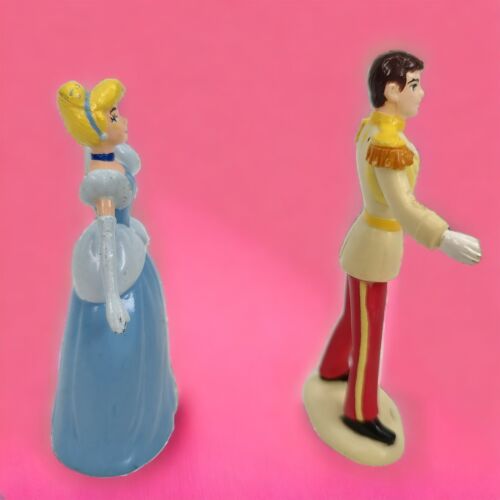 Vintage 1992 Disney Mattel Cinderella & Prince Charming PVC Figures Cake Toppers - Bild 2 von 14