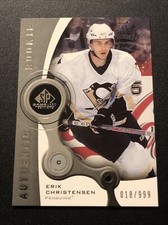 2005 SP Game Used Edition Authentic Rookies /999 Erik Christensen #187 Rookie RC