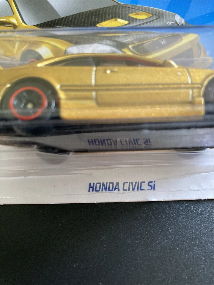 Hot Wheels Honda Civic Si Hw J-imports 2/10 2024 HTC41 Jdm Japan Car Gold - Immagine 3 di 4