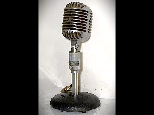 Vintage 1940's SHURE 556A Fatboy Dynamic Microphone, orig element