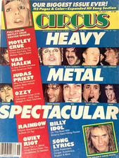 1984 APRIL 30 CIRCUS MAGAZINE - HEAVY METAL SPECTACULAR - GREAT PHOTOS - J 462