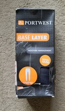 Image of Portwest B133 Mens Thermal Baselayer Leggings, Charcoal, Size 3XL - New