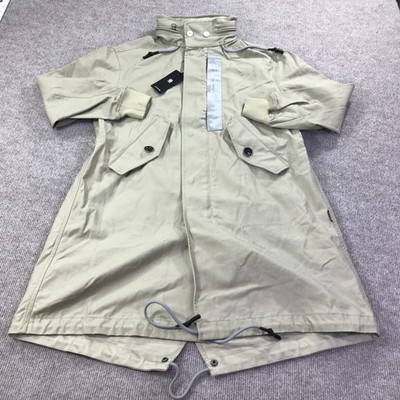 G-Star RAW Fishtail Parka Jacket Womens Large Tree House Rest Reverse  Sateen