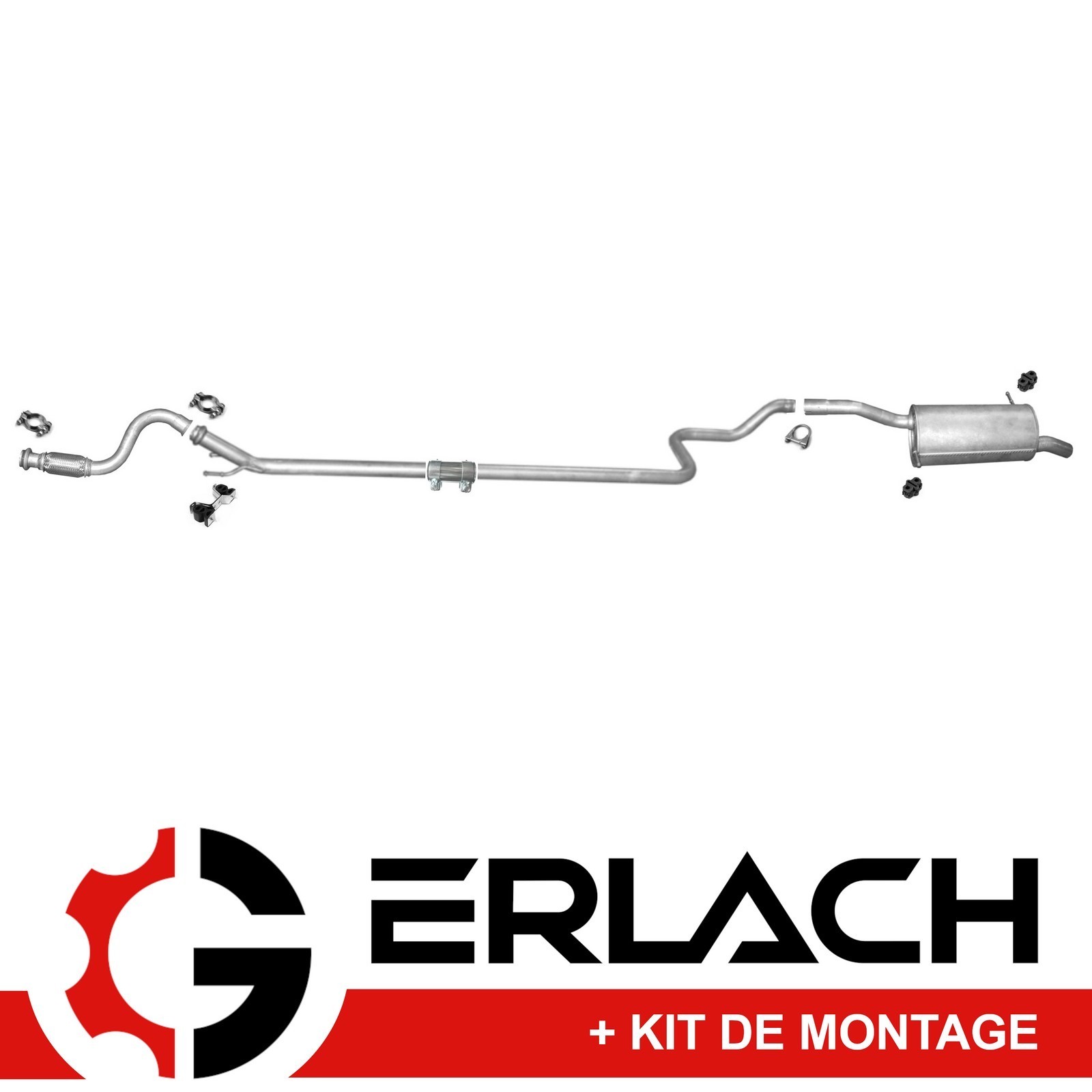 Echappement silencieux Citroen C4 Picasso Berlingo 1.6 HDi acier alumine