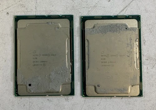 lot of 2 Intel Xeon Gold 6138 2GHZ SR385 cpu processor NS P3B