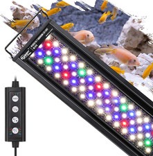 18W 24/7 Lighting Aquarium LED Light, Sunrise-Daylight-Moonlight Mode and DIY Mo