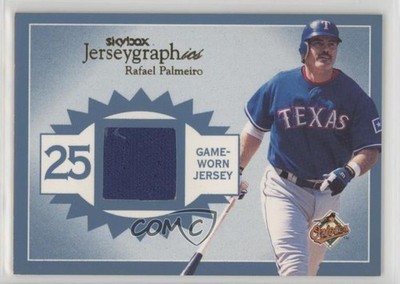 2004 Skybox Autographics Jerseygraphics Blue 15/250 Rafael Palmeiro #J-RP 2d9