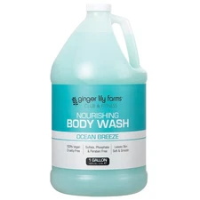 Ginger Lily Farms Body Wash, Ocean Breeze, 1 Gallon, Vegan  Cruelty-Free