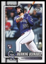 2026 Topps #55 Warming Bernabel Colorado Rockies Baseball Card
