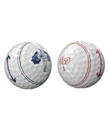 Vice Golf Pro Plus TRACER NYC Balls - 2 Balls - One of Each - Europe & USA