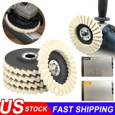 5" Wool Felt Flap Disc Metal Working Polishing Buffing Wheel for Grinder