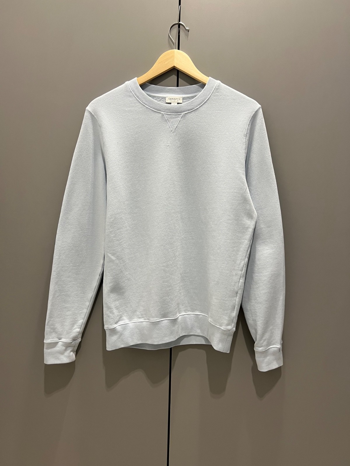 Sunspel Loopback Sweatshirt Blue Small Basic - image 2