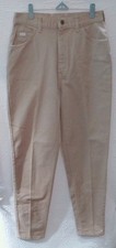 Vintage NWT Lee Relaxed Fit Jeans Womens 14 Long Khaki Tan USA Made Deadstock
