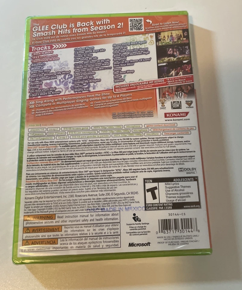 Glee Karaoke Revolution Volume 3 (Microsoft Xbox 360)  New - Image 2 of 3