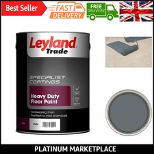 Trade Heavy Duty Floor Paint - Durable Slate 5L, Indoor/Outdoor, Waterproof &...