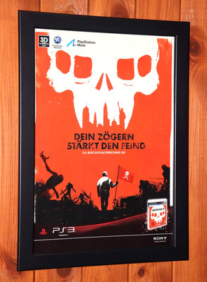 Uncharted 3 Drake's Deception PS3 PS4 Promo Rare Small Poster / Ad Page Framed