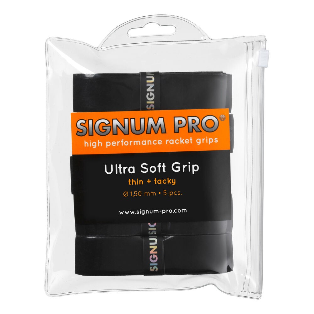Теннисная лента Signum Pro Ultra Soft Grip 5Er для тенниса schwarz 5er Pack NEU