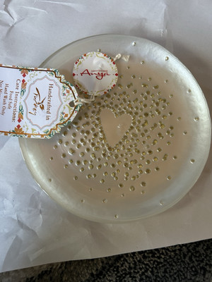 Discover Europe Anya Glass Twinkle Heart Side Plate Made In Turkey