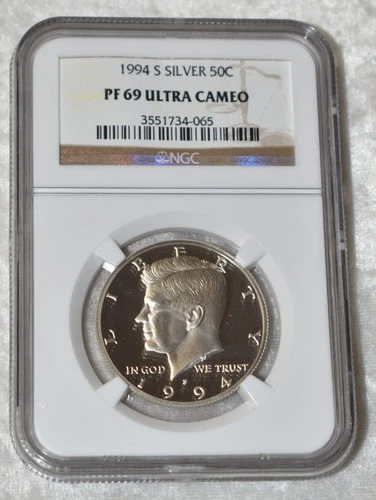 1994 S KENNEDY 90% SILVER PROOF HALF DOLLAR NGC PF 69 UC PF69UC SAN FRANCISCO US
