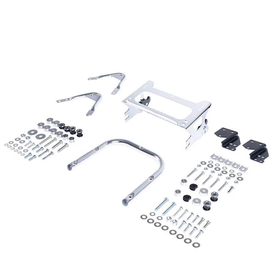 Estante de montaje cromado desmontable para Harley Street Electra 96-08 Foto 3 de 4