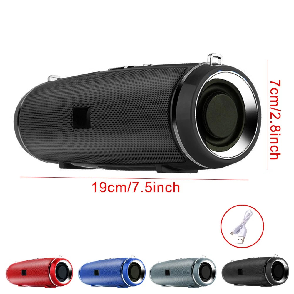 200W Portable Bluetooth Speaker IPX2 Waterproof Outdoor HIFI Pillar ...