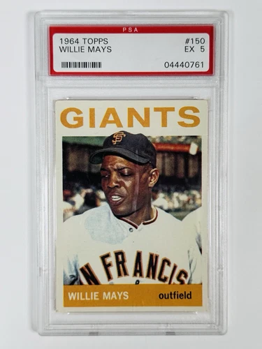 1964 TOPPS WILLIE MAYS #150 HOF PSA 5 - CENTERED/SLAB SCUFF