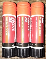 X3!!! Loctite 268 Threadlocker Glue Stick High Strength 19g - BRAND NEW! 