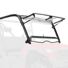 3-IN-1 Vented Flip Windshield Hard Coated for TRACKER OFF ROAD 800 SX 2020-2024