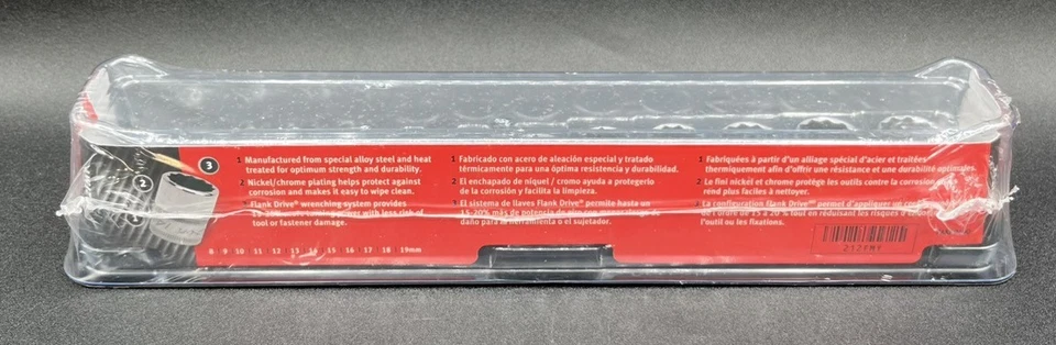 SNAP-ON 212FMY 12PC 3/8" DRIVE METRIC SHALLOW 12PT SOCKET SET 8-19 M (MVP033965) - Image 3 of 3