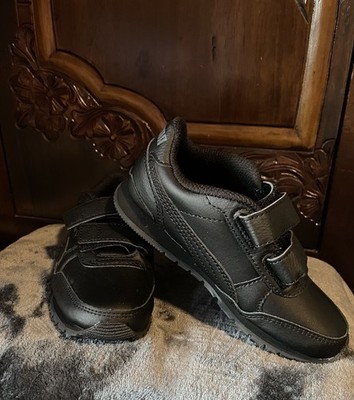 PUMA ST Runner V3 Leather Youth Boys Black Slip On Sneakers Size 10.5