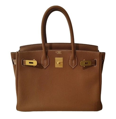Exclusive and Rare Hermes Birkin 30 Gold Togo Leather Brushed Gold Hardware