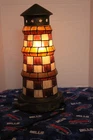 VTG Tiffany Style Lighthouse with 3 colors