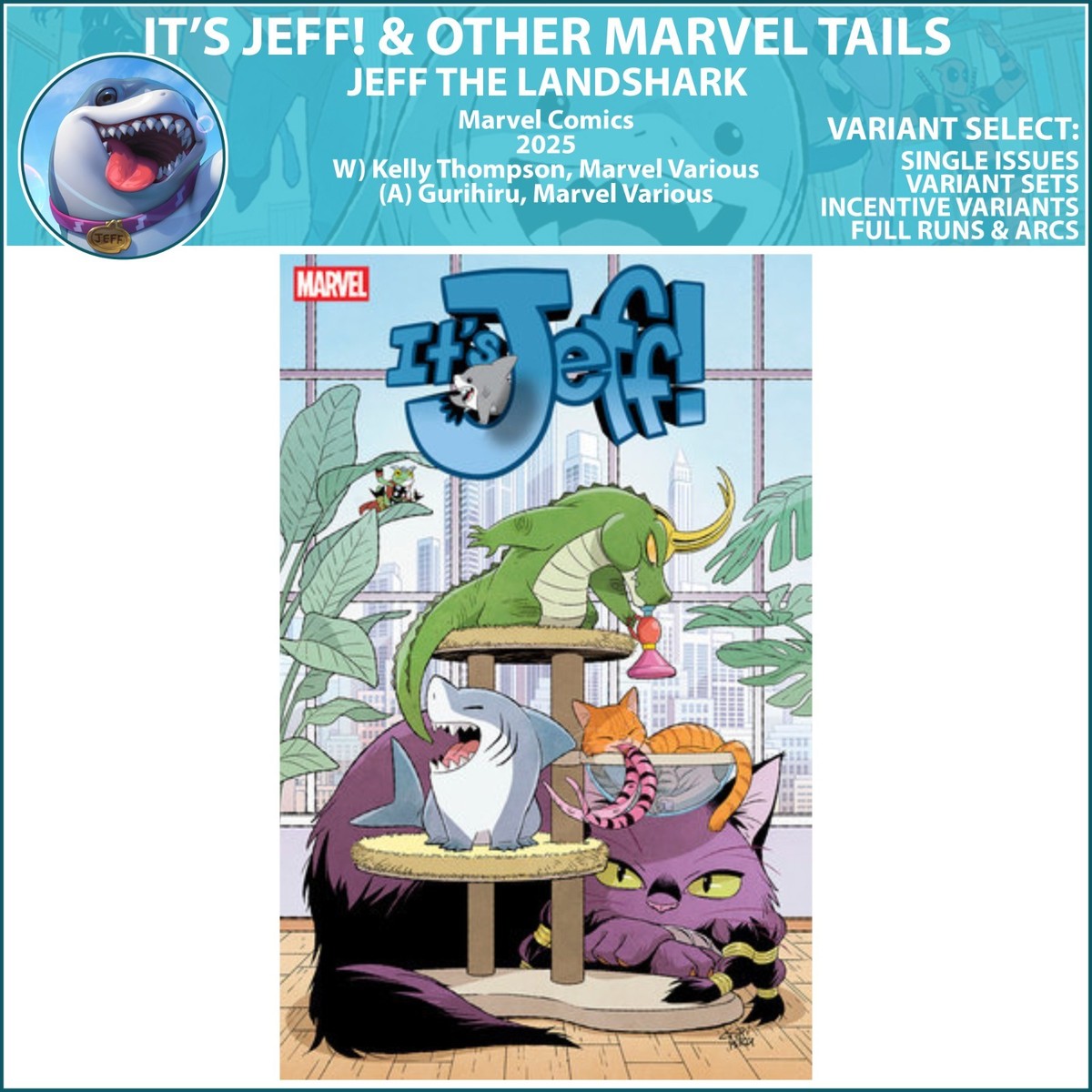 【FaB】Katsu 多言語Marvel It's Jeff! & Other Marvel Tails (2025) #1 Marvel Comics COVER