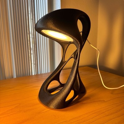 3D-Printed Modern Lamp | Futuristic Desk Light | Eco-Friendly Décor