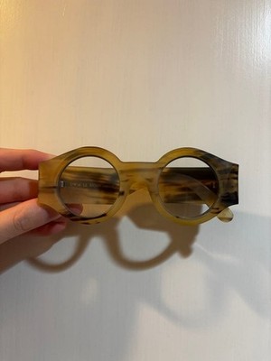 RIGARDS x UMA WANG RG00UW16 Buffalo Horn Photochromic Sunglasses Tortoise