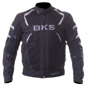 BKS Circuit Mesh Textile WP Motorcycle Jacket Mens Black