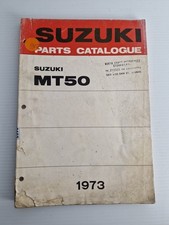 Suzuki MT50 1973 parts catalogue OEM vintage