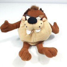VTG 1997 Applause Looney Tunes Taz Tasmanian Devil Plush Bean Bag Toy 6"