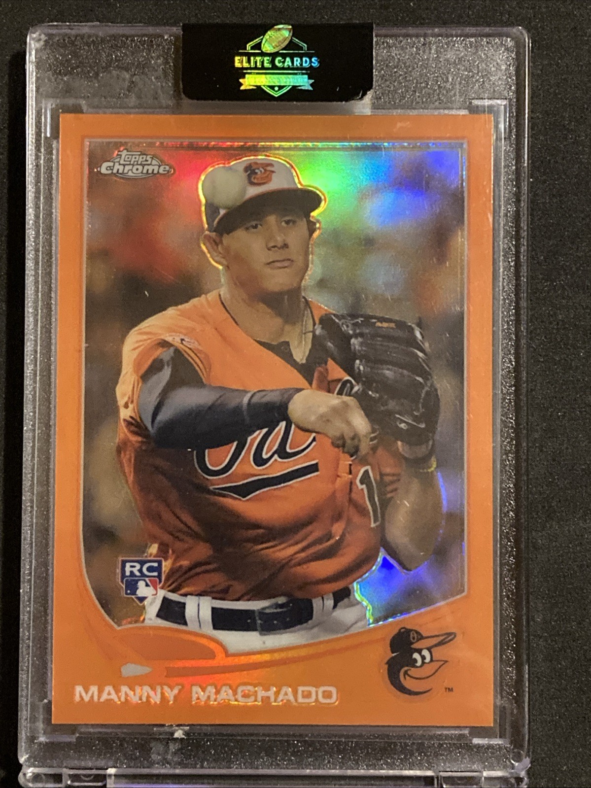 2013 Topps Chrome - Manny Machado #12 Orange Refractor (RC)